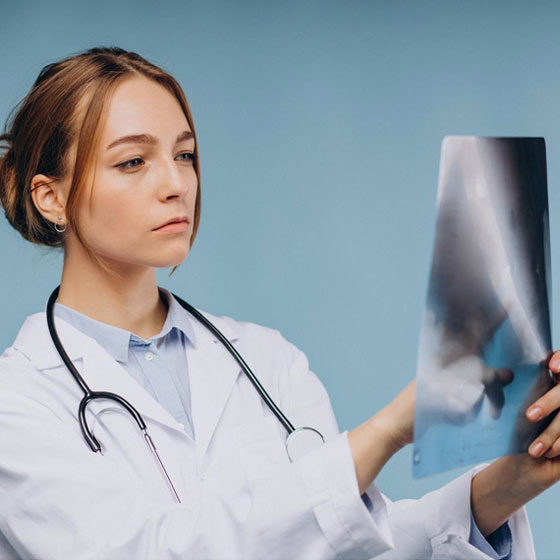 Doctor checking X-Ray